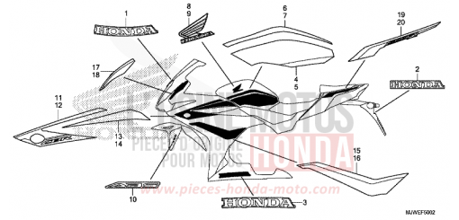 MARK (3) CBR500RAJ de 2018